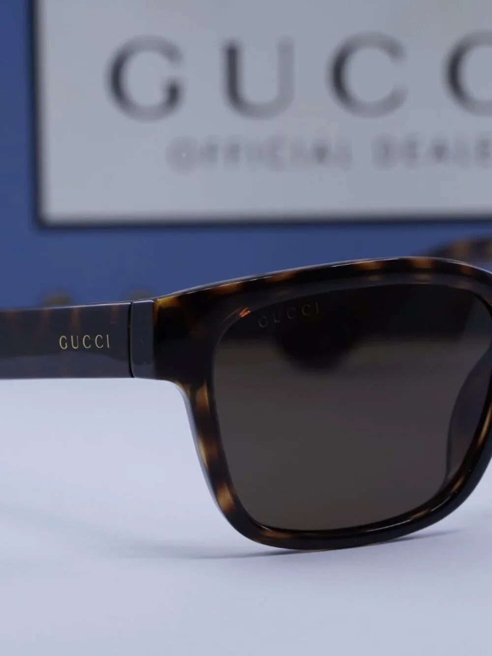 Gucci GG1716S 002 Square Sunglasses - Havana / Brown